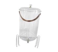 Folpus Distributore di Bevande, Dispenser per Bibite, Bollitore per Bevande Fredde con Rubinetto, Contenitore per Tavolo Da Picnic, Cupola E Xl