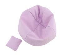 Folpus Divano in Miniatura con Cuscino, Divano per casa delle Bambole, Regali di Capodanno, Decorazione per Scena di Stanza di casa Artificiale, mobili per, Viola