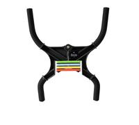 Folpus Esercitatori Braccia Regolabile Dispositivo Braccia Spalle Petto Torace con Molla E 4 Livelli di Resistenza con Contatore Digitale Adatto per Casa, Nero Ossidiana