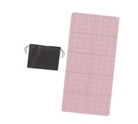 Folpus Esercizio di Tappetino da Pieghevole Pilates Tappetino TPE Spesso 6 mm con Borsa Non Slip per Ballare Il Giocatore di Viaggio per la casa, Rosa