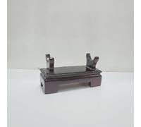 Folpus Espositore Porta in Resina Resistente per Minerari Pietre Grezze Giada con Design Elegante Adatto per Collezionisti Musei , Rosso imitazione legno , Grande