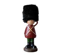 Folpus Figura decorativa da tavolo a forma di schiaccianoci natalizio, bomboniere, statua di soldato in resina, ornamento per libreria, Saluto