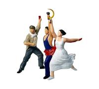 Folpus Figure in 1/64 Persone Uomini Donne Lavoratori Contadini Ornamenti Figurine Miniature per Scene di Layout Progetti Fai da Te