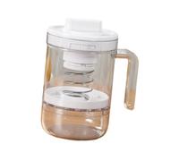 Folpus Filtro Yogurt Greco con Recipiente Trasparente Separatore Whey Pressa a Molla Sacchetti Filtranti Multipli Adatto per Filtrazione Yogurt Soia, Bianco