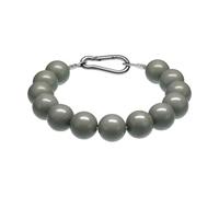 Folpus Flag Pole Retainer in Acciaio Inox con Perlina Anello di Tenuta per Aste Cavo Flessibile con Guaina PVC Installazione Semplice E Durevole Adatto, Grigio