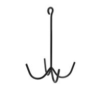 Folpus Gancio per Finimenti, Gancio per Finimenti, Nero, in Metallo Resistente, Organizer per Attrezzatura Equestre Punte per Rimorchio da Fienile, 1 Pc