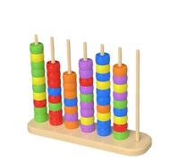 Folpus Giocattoli impilabili per l'ordinamento dei colori, set di blocchi impilabili per il conteggio, giocattolo sensoriale, giocattolo per