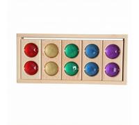 Folpus Gioco con Cappelli Intercambiabili, Stile B | Riconoscimento Dei Colori, Tavolette Montessoriane in Legno, Montessoriano, Tavoletta con Blocchi Acrilici, Bambini, Neonati