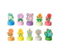 Folpus Gioco di Riconoscimento Forme in Legno con Pezzi Illustrati Fiori E Piante per Bambini Prima Infanzia Prescolari Coordinazione Mano Occhio Pensiero