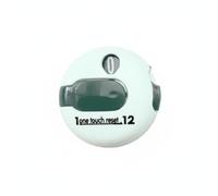 Folpus Golf Contatore Punteggio Contapunti Segnapunti Contacolpi con Clip per Accesso Veloce E Pulsante per Azzerare in Polipropilene Adatto a Allenamenti, Bianco E Verde