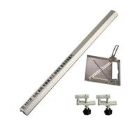 Folpus Guida Taglio Circolare Base Rail Alluminio Accessori Regolabile Manutenzione Rapida Funzione Tracciamento Adatta a Tagli Fresatura Posizionamento, 92 Cm