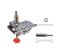 Folpus Hinge Hole Opener Set Attrezzo Posizionatore Trapano Cerniera Porta Accessorio Montaggio Regolabile in Acciaio Inox Adatto per Falegnameria Installazi