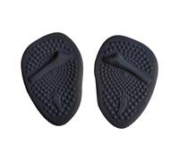 Folpus Inserti per cuscinetti per la pianta del piede, cuscinetti per la pianta del piede, cuscinetti metatarsali traspiranti in silicone, solette per scarpe, Nero