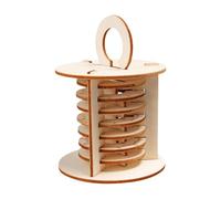 Folpus Kit di Blocchi di Legno per Costruzioni, Giocattoli scientifici, Set di Modelli di lucchetti a Combinazione, Crea Il Tuo Segreto per Ragazzi e