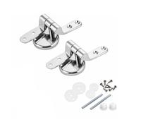 Folpus Kit di Ricambio per Copriwater Resistente Ruggine, Cerniera per Sedile WC, Instzione Semplice, Cerniere WC con Bulloni e Dadi, Bagno