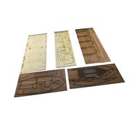 Folpus Kit per la Costruzione di Modelli di, Fai da Te, Robusto per la casa, autoassemblaggio, Decorazioni da Tavolo in Legno Classiche per Collezioni, 138 Mm