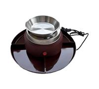 Folpus Kit S'mores, tostatrice per con 4 vassoi staccabili, set per fonduta elettrica con forchette, tostatrice senza fiamma per Natale, Marrone Rossastro