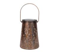 Folpus Lanterna Solare Lanterna da Giardino Lanterna Retro Lanterna Appesa Proiezione Stelle Struttura in Metallo Impermeabile Adatta per Donne Cortile, Luce Calda