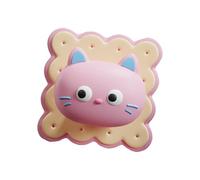 Folpus Maniglia per porta, fermaporta, compatta, bella forma, protezione da parete, decorativa per ufficio, frigorifero, camera da letto, mobiletto, bagno, Rosa