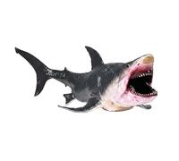 Folpus Megalodonte Giocattolo Figura Animale Modello Realistico Corpo Cavo Plastica Adatto per Gioco Educativo Bambini Narrazione Progetti Scolastici Esposizione, Megalodonte Grande Cavo