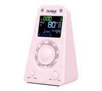 Folpus Metronomo Elettronico Portatile Digitale Regolazione Tempo Battute Timer Ricarica USB Compatto Resistente PP Adatto per Lezioni di Musica Esercizi sul, Rosa