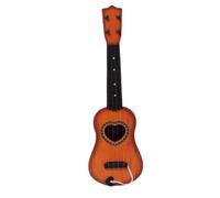 Folpus Mini Chitarra per Bambini: Strumento di Apprendimento Musicale Creativo, marrone