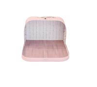 Folpus Miniature Doll Case Valigetta Casa Bambola Valigia Mini Scatola Display Bauletto con Interno a Tre Dimensioni Carta da Parati Floreale Strisce E