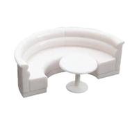 Folpus Mobili in Miniatura in 1/50, Mini Decorazione Creativa Realistica Scena Accessorio per Layout Fotografia Puntelli Architettura, Divano