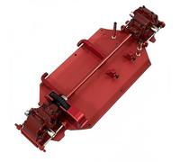 Folpus Model Telaio Auto RC in Metallo per 1/14 Kit Modifica Chassis Differenziali Struttura Rinforzata con Piastre dei di Massa Ottimizzato Adatto per Uso, Rosso