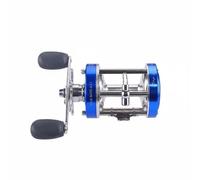 Folpus Mulinello da Pesca Drum Costruito in Alluminio Supporto Robusto E Struttura Protettiva per Spazi Umidi Che Offre Controllo Della Linea Adatto Barca Zone Costiere, Blu, CL60 Destra