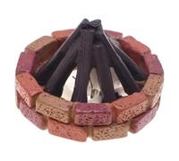 Folpus Ornamento per falò in Miniatura, Accessori per Case delle Bambole, Simulazione del Modello di falò a LED per Micro Paesaggio