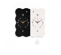 Folpus Orologio Bifacciale Decorativo | Illuminato, Silenzioso, Orologio Analogico da Parete con Luce, per Corridoio