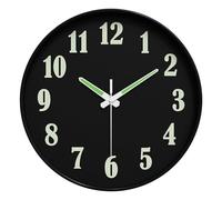 Folpus Orologio da Parete Luminoso al Buio, Orologi Decorativi con Numeri Luminosi, Orologio per la Sala da Pranzo, Style F