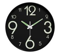 Folpus Orologio da Parete Luminoso al Buio, Orologi Decorativi con Numeri Luminosi, Orologio per la Sala da Pranzo, Style C