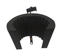 Folpus Pannello in Schiuma fonoassorbente per Microfono, Pannello in Schiuma per Microfono Pieghevole Professionale Portatile per trasmissioni e canti, con Clip per Telefono