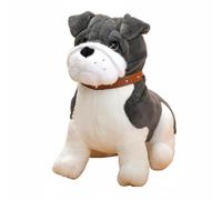 Folpus Peluche Shar Pei Cane Pupazzo Cuscino Giochi Bambino Compagno con Finitura Morbida Imbottito PP Pieghe Realistiche Stile Decorazione Adatto a Camera Divano Regalo Famiglia, Grigio, 45CM