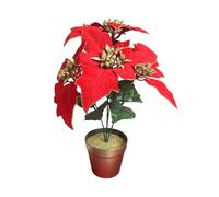 Folpus Pianta di di Natale Artificiale, Decorazione Festiva, Ornamento, Pianta di di Natale in Vaso per Feste, Mensola Da Tavolo per Nata