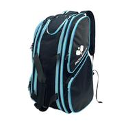 Folpus Pickleball Paddle Bag Borse da tennis Pacchetto Backpack per pickleball Duffle Bag per Attività da esterno Campeggio Pickleball Allenamento, Nero Blu