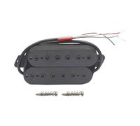Folpus Pickup humbucker a sei corde a doppia bobina precablato con ventaglio per chitarra elettrica fai da te, sostituisce le parti dello strumento, Nero 50mm