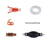 Folpus Pompa a sifone manuale per benzina, tubo flessibile per auto, per benzina, olio, acqua, professionale, universale, con tubo flessibile da 9