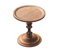 Folpus Portacandele in legno, supporto per candele, romantico, minimalista, rustico, decorativo, in legno massello per candele a colonna per e, 11.2 Cm X 13.3 Cm