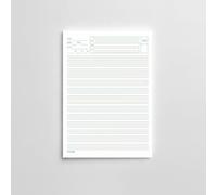 Folpus Quaderno Esercizi Studente Scolastico Matematica Scrittura in Carta Liscia Piacevole con Vari Formati tra Righe Bianco Composizione Adatto Studio Compiti A4