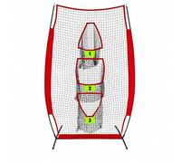 Folpus Rete da namento con Bersagli Verticali Autoportante Rete da Pratica in Poliestere con Bordo Rinforzato Professionale per Giocatori di Softball