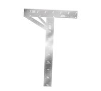Folpus Righello con Guida Angolare, Ausilio per Il Taglio, Righello di Misurazione Versatile, Robusto E Portatile in Acciaio Inossidabile, Marcatura Dei, T Type