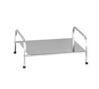 Folpus Ripiano portaoggetti per Piano Cottura a induzione, Coperchio per Piano Cottura, Riutilizzabile, Organizer per pentole in Acciaio Inox, Porta, Argento