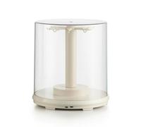 Folpus Rotating Display Case Vetrina Rotante Cilindrica Trasparente Teche Espositive con Supporto Verticale E Ganci Rotazione Elettrica Porta di Ricarica