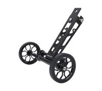 Folpus Ruota Facile Pieghevole per Bicicletta Supporto Stand Carrello Portapacchi Accessori in Alluminio Resistente Silenziosa Adatta a Bicicletta Stradale, NERO
