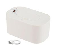 Folpus Scalda Salviettine a Riscaldamento Rapido, Portatile, con Ricarica USB E Controllo Intelligente Della Temperatura, Dispenser per Salviettine Umidifica, Display Bianco, Taglia unica bambino
