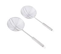 Folpus Schiumarola Mestolo Tutto Ragno da Cucina Utensile per Bollire in Acciaio Inossidabile Robusto E Indeformabile Adatto per Pesce Fritto E Legumi, Piccolo Grande