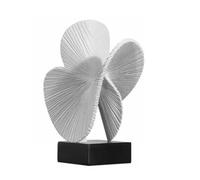Folpus Scultura Moderna in Resina con Base Nera Opera Dal Design Minimalista E Superficie Testurizzata Elemento Decorativo per Libreria Mobile, style to 1